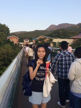 「MDS（エムディーエス）のアイテム」を使った、Jing Yiさん（レディース・163cm）の秋コーディネート