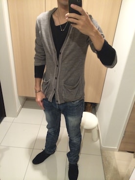 「HALB（ハルプ）のアイテム（トップス）」を使った、YOUさん（メンズ・176cm）の春コーディネート