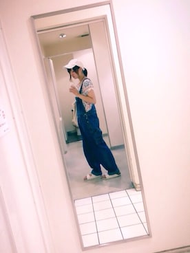 「アイテム（サロペット/オーバーオール）」を使った、aimiさん（レディース・162cm・10代）の夏コーディネート