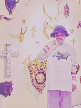 「S/DOUBLE （エスダブル）のアイテム」を使った、TAKAHIROINOUEさん（メンズ・170cm）の夏コーディネート