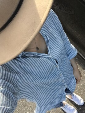 「Ungrid（アングリッド）のフレイドヘムストスリ（デニムパンツ）」を使った、Mayo...さん（レディース・167cm）の春コーディネート