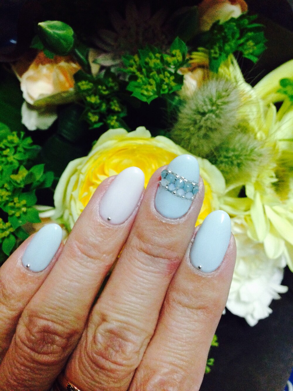 「NAILSのアイテム（その他、ホワイト系）」を使った、isopppyさん（レディース・157cm）の夏コーディネートの1枚目の写真