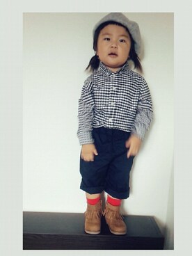 「ぽっちゃり」｜nico☆さん（キッズ・90cm）の秋コーディネート