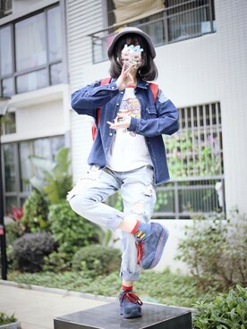 「BSX（ビーエスエックス）のアイテム」を使った、dadaさん（レディース・159cm）の春コーディネート