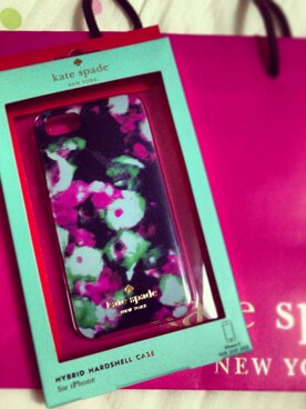 「kate spade new york（ケイトスペード ニューヨーク）のiPhoneケース（Mobile cases / Mobile covers、ブルー系）」を使った、Ronaさん（レディース・151cm）の冬コーディネート