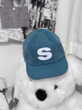 「CIAOPANIC（チャオパニック）の【Ciaopanic】BBCAP（Cap、ブルー系）」を使った、Ronaさん（レディース・151cm）の冬コーディネート