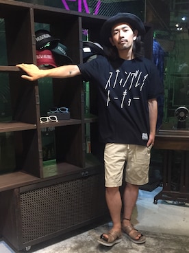 「STINGRAY（スティングレイ）のアイテム」を使った、73.Yuma_Hatanoさん（メンズ・168cm）の夏コーディネート
