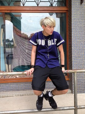 「5cm（ファイブシーエム）のアイテム（パンツ）」を使った、pokiさん（メンズ・177cm）の夏コーディネート