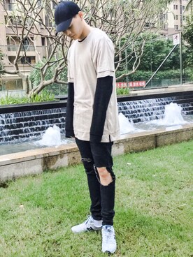 「Factorie（ファクトリエ）のアイテム」を使った、pokiさん（メンズ・50cm）の秋コーディネート