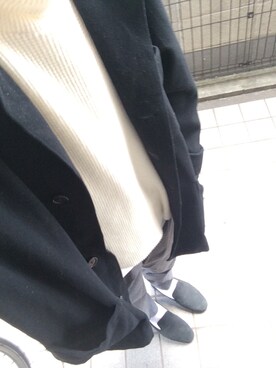 「sunsea」｜「アイテム（その他シューズ）」を使った、Masayaさん（メンズ・165cm）の冬コーディネート