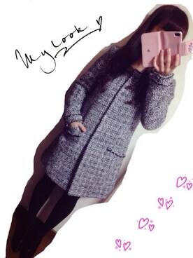 「MERCURYDUO（マーキュリーデュオ）のアイテム（PC・スマホグッズ/家電）」を使った、Honamiさん（レディース・150cm）の冬コーディネート