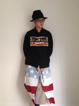 「FACETASM（ファセッタズム）のアイテム（その他アウター）」を使った、hayato.wさん（メンズ・172cm）の春コーディネート