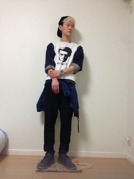 「MARTIN MARGIELA（マルタンマルジェラ）のアイテム（ブルゾン）」を使った、hayato.wさん（メンズ・172cm）の夏コーディネート