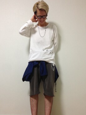 「MARTIN MARGIELA（マルタンマルジェラ）のアイテム（ブルゾン）」を使った、hayato.wさん（メンズ・172cm）の夏コーディネート