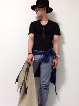 「マルジェラ」｜「アイテム（ブルゾン）」を使った、hayato.wさん（メンズ・172cm）の夏コーディネート