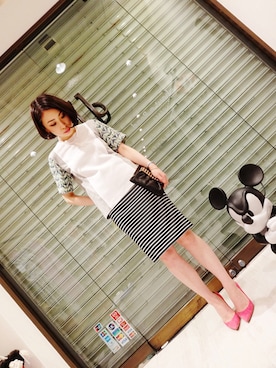 「ASTRAET（アストラット）のアイテム（スウェット）」を使った、ゆいさん（レディース・156cm）の夏コーディネート