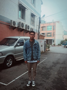 「GIORDANO」｜蘇煜傑さん（メンズ・172cm）の冬コーディネート