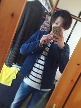 「Avail（アベイル）のアイテム（ライダースジャケット）」を使った、masakiさん（メンズ・163cm）の冬コーディネート