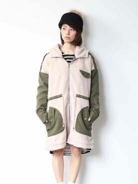 「PLAIN CLOTHING（プレーンクロージング）のアイテム（ジャケット/アウター）」を使った、chikaさん（レディース・158cm）の秋コーディネート