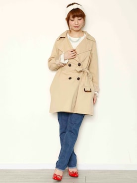 「PLAIN CLOTHING（プレーンクロージング）のアイテム」を使った、chikaさん（レディース・158cm）の春コーディネート