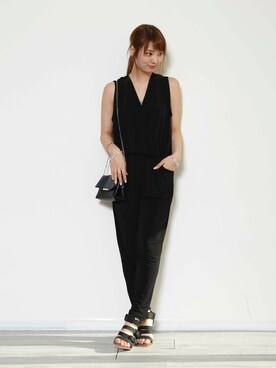 「PLAIN CLOTHING（プレーンクロージング）のアイテム（つなぎ/オールインワン）」を使った、chikaさん（レディース・164cm）の夏コーディネート