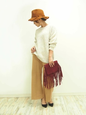 「PLAIN CLOTHING（プレーンクロージング）のアイテム」を使った、chikaさん（レディース・153cm）の秋コーディネート