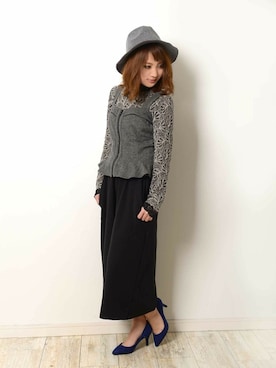 「おでかけ」｜「アイテム（パンプス）」を使った、chikaさん（レディース・153cm）の秋コーディネート