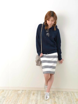 「PLAIN CLOTHING（プレーンクロージング）のアイテム」を使った、chikaさん（レディース・153cm）の冬コーディネート