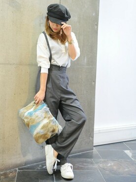 「PLAIN CLOTHING（プレーンクロージング）のアイテム」を使った、chikaさん（レディース・153cm）の秋コーディネート