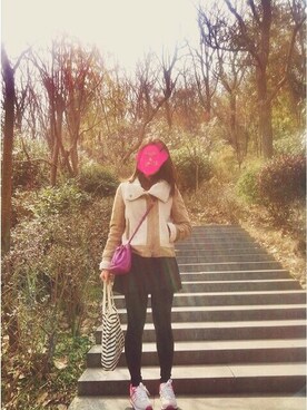 「To b. by agnes b.（トゥービーバイアニエスベー）のアイテム（エコバッグ/サブバッグ）」を使った、Stellaさん（レディース・165cm）の冬コーディネート