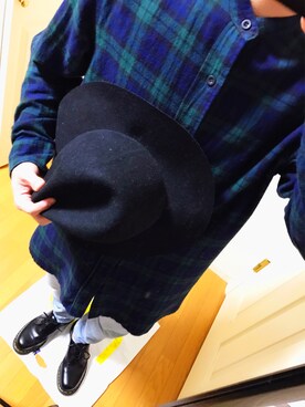 「HERE'S（HERE'S）のアイテム（トップス）」を使った、かんたろうさん（メンズ・170cm）の冬コーディネート