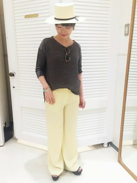 「EDIT. FOR LULU（エディットフォールル）のアイテム」を使った、ちなつさん（レディース・165cm）の夏コーディネート