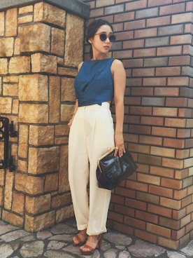 伊地知朋子さん（レディース・153cm）の夏コーディネート