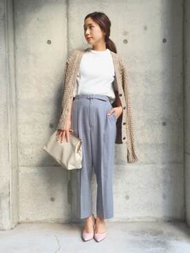 伊地知朋子さん(レディース・153cm)の秋コーディネート