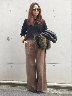 伊地知朋子さん(レディース・153cm)の秋コーディネート