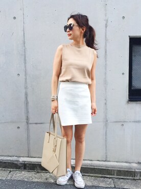 伊地知朋子さん(レディース・153cm)の夏コーディネート