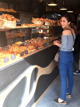 伊地知朋子さん(レディース・153cm)の夏コーディネート