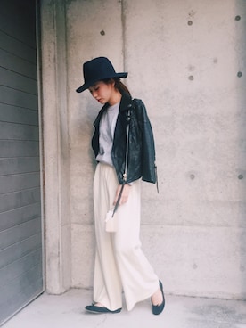 伊地知朋子さん(レディース・153cm)の秋コーディネート