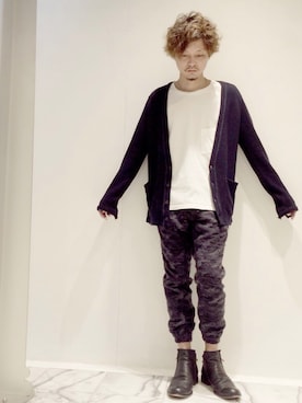 「ARGIS（アルジス）のアイテム」を使った、Kenji Ishitakaさん（メンズ・173cm）の冬コーディネート