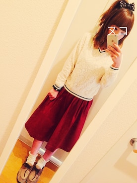「アニオタ同盟」｜「アイテム（ワンピース/ドレス）」を使った、872@ヌコさん（レディース・146cm）の秋コーディネート