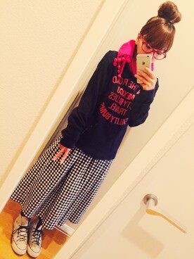 「アニオタ同盟」｜「アイテム（ワンピース/ドレス）」を使った、872@ヌコさん（レディース・146cm）の秋コーディネート