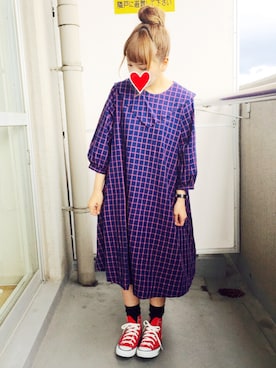 「アニオタ同盟」｜「アイテム（ワンピース/ドレス）」を使った、872@ヌコさん（レディース・146cm）の夏コーディネート