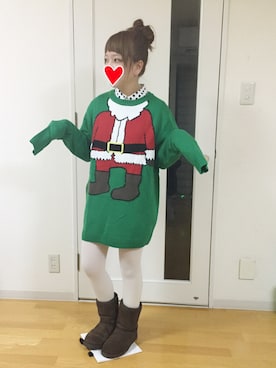 「アニオタ同盟」｜「アイテム（ブーツ）」を使った、872@ヌコさん（レディース・146cm）の冬コーディネート