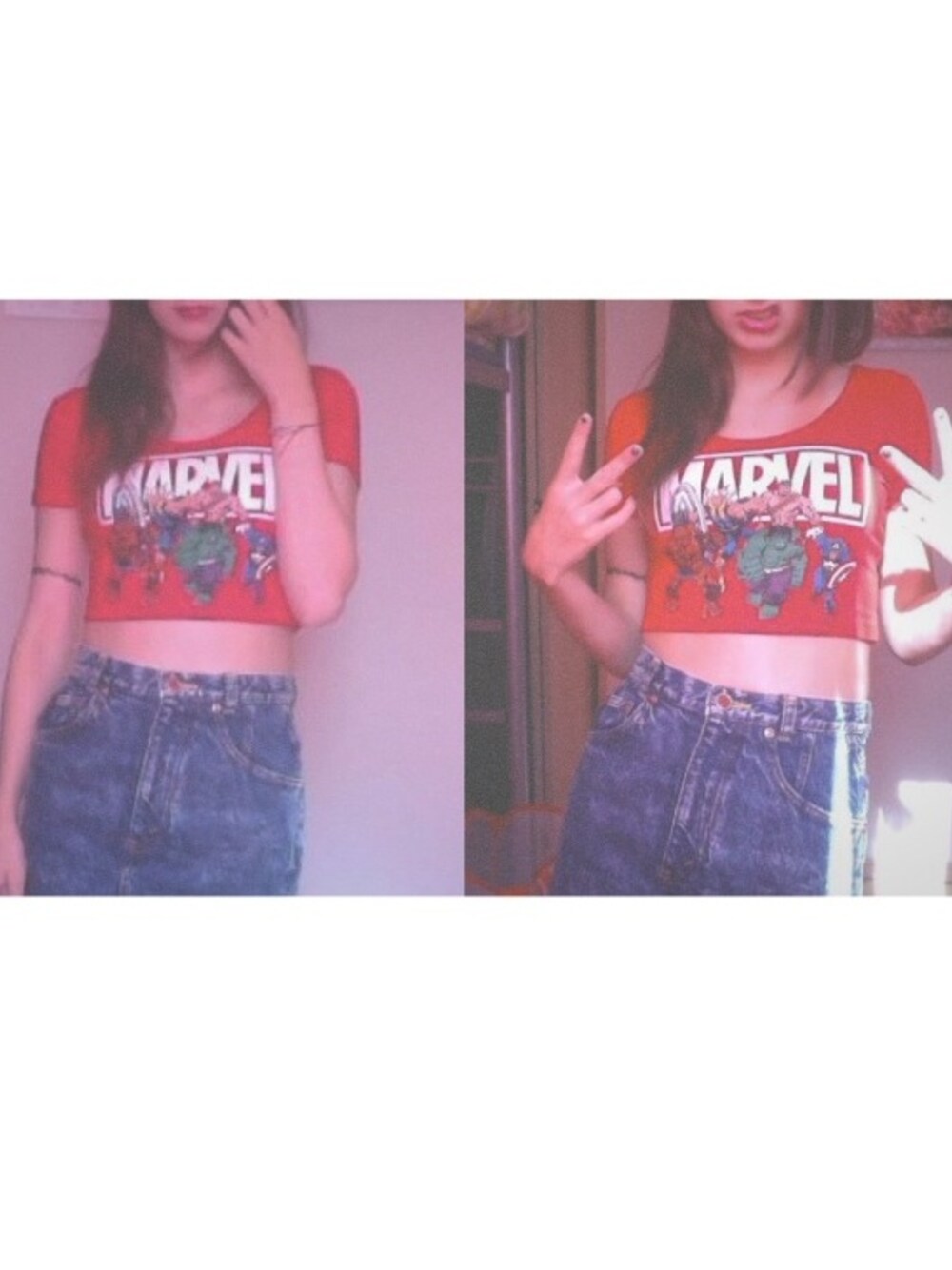 「red、blue、FOREVER21、SPINNS、grunge」｜「アイテム（モッズコート、ブラック系）」を使った、MariaDiDiegoさん（レディース・170cm）の春コーディネートの1枚目の写真