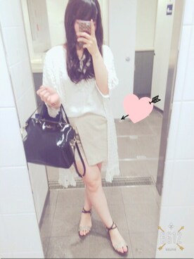 「ラップパンツ」｜「アイテム（その他アウター）」を使った、 R i n ❤︎さん（レディース・162cm）の春コーディネート