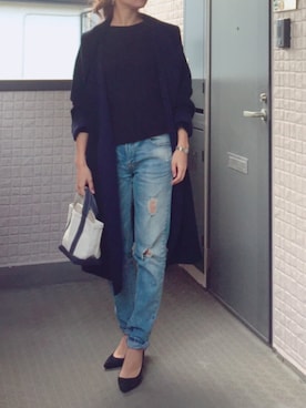 「BALLSEY（ボールジィ）のアイテム（ジャケット/アウター）」を使った、hito.wearさん（レディース・164cm）の冬コーディネート