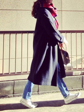 「BALLSEY（ボールジィ）のアイテム（ジャケット/アウター）」を使った、hito.wearさん（レディース・164cm）の冬コーディネート