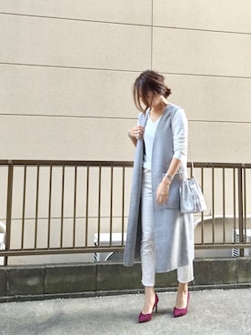 「Drawing Numbers（ドローイング ナンバーズ）のアイテム（バッグ）」を使った、hito.wearさん（レディース・164cm）の秋コーディネート