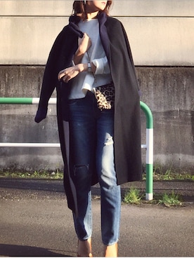 「BALLSEY（ボールジィ）のアイテム（ジャケット/アウター）」を使った、hito.wearさん（レディース・164cm）の秋コーディネート