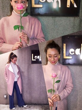 「rose」｜「アイテム（ジャケット/アウター）」を使った、Leah-Kさん（レディース・166cm）の冬コーディネート